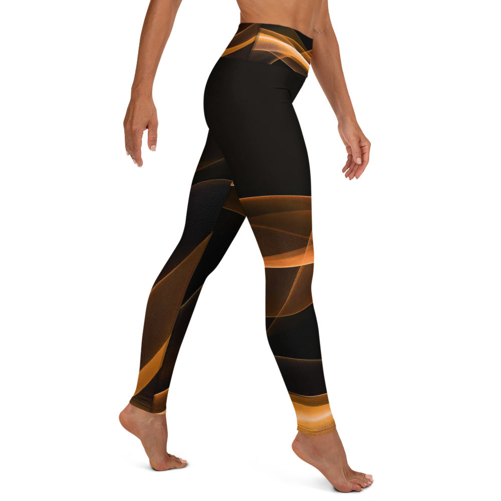 Dance Fitness Leggings. Yoga Pants. Gym or Workout High Waist Leggings. "Moovz" Streetwear by WickedYo.